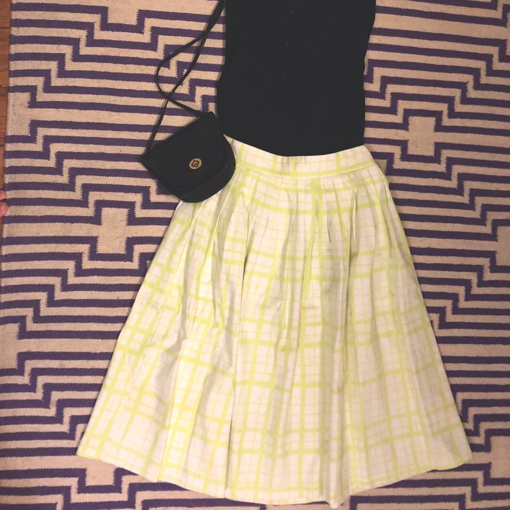 ASOS Neon Plaid Skirt